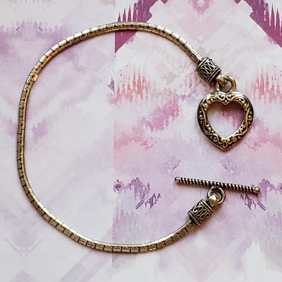 🆕 NWOT 925 Sterling Silver Heart Bracelet 🆕 - Picture 3 of 10
